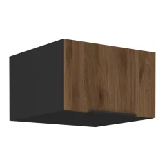 Horní skříňka MENZO 60 NAGU-36 1F, ořech okapi/černá (60 x 36) cm