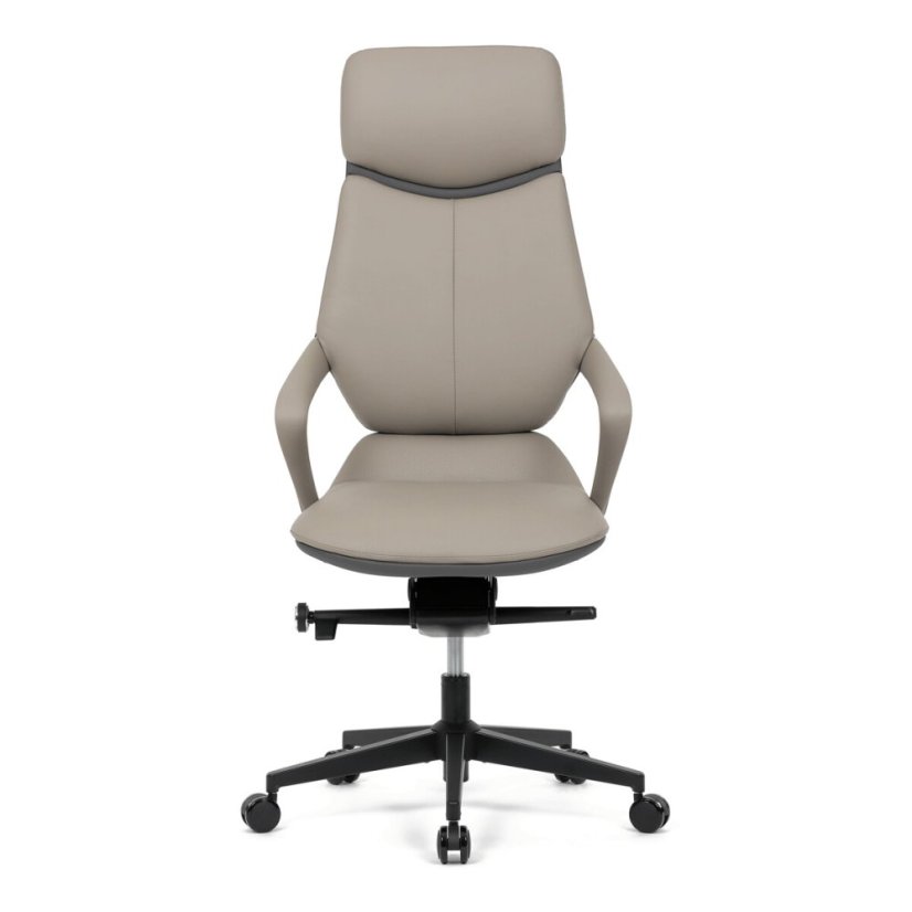 Kancelářské křeslo, houpací mechanismus, šedá ekokůže, KA-T8426 GREY