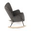 Houpací křeslo, šedá, látka, AK-373 GREY2