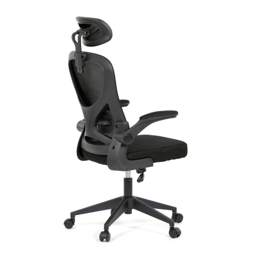 Kancelářská židle, houpací mechanismus, černá, KA-K2021 BK