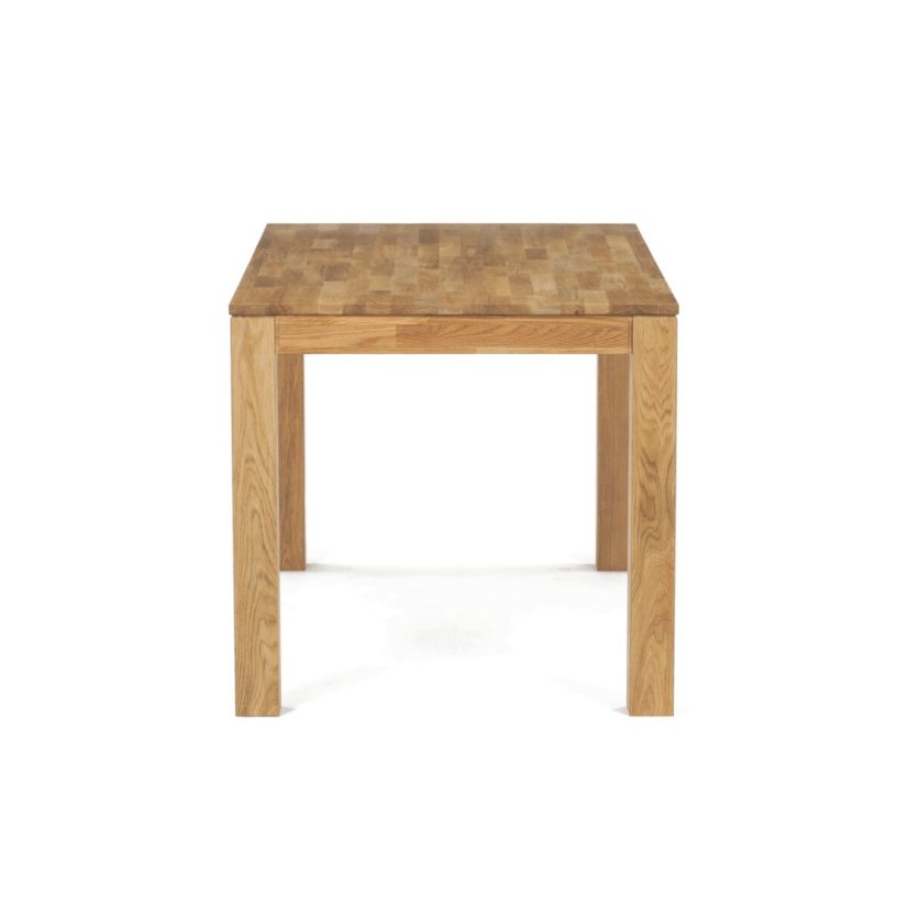 Jídelní stůl 140x80x75, masiv dub bílý, povrchová úprava olejem, nohy 8x8 cm