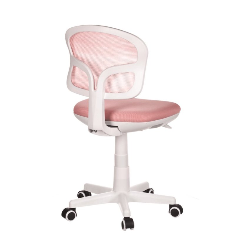 Dětská židle, výškově nastavitelná, růžová síťovina, KA-C801 PINK