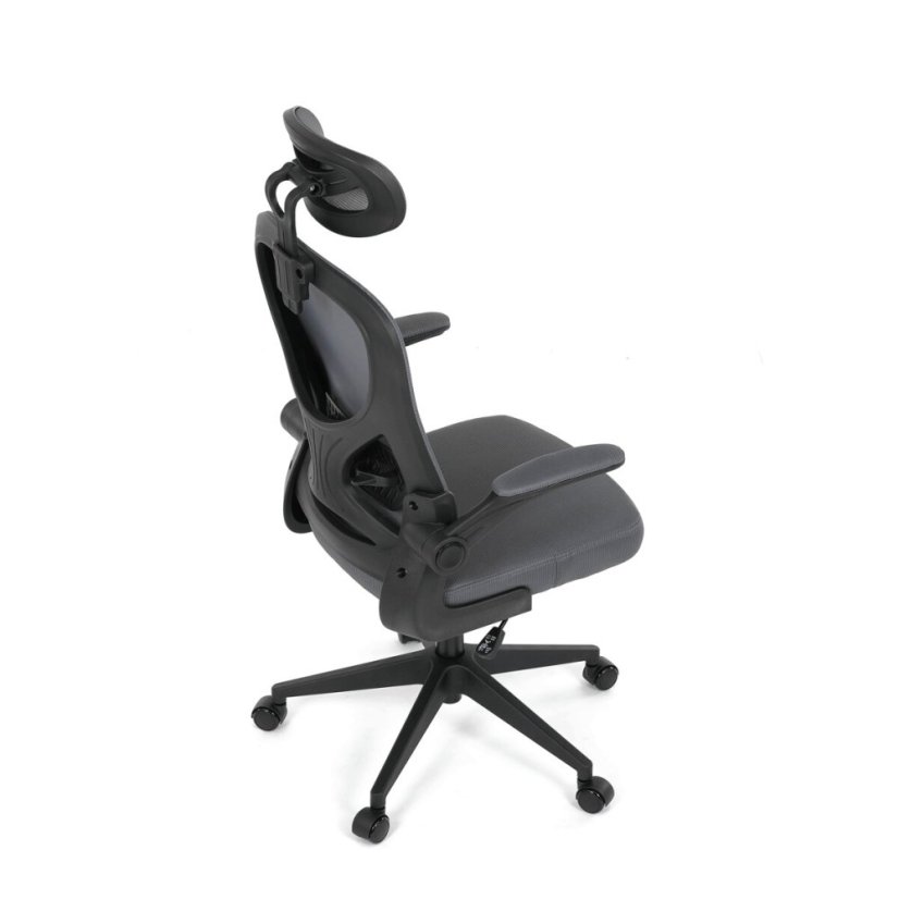 Kancelářská židle, houpací mechanismus, šedá, KA-K2021 GREY