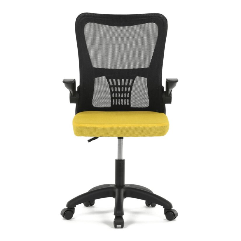 Dětská židle, houpací mechanismus, žlutá síťovina, KA-K2006 YEL