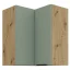 Horní rohová skříňka, aquamarine/dub artisan, ARSANY 60x60 GN-72 2F