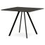 Jídelní stůl 90x90cm, lamino, šedý dub, HT-R5190 GREY