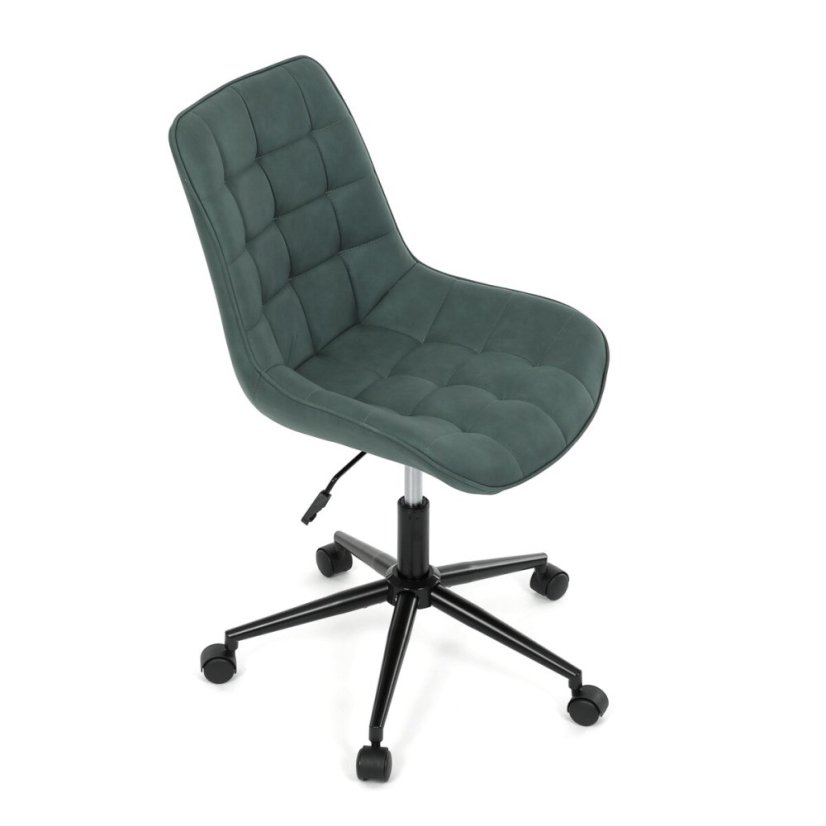 Pracovní židle, výškově nastavitelná, zelená látka, KA-V3120 GRN3