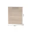 Dvířka na myčku 60 NOPL-088-00, dub sonoma (59,6 x 72,2) cm