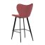 Barová židle, červená, látka, AUB-1068 RED2