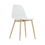 Židle, bílá / přírodní, SINTIA DOPRODEJ*