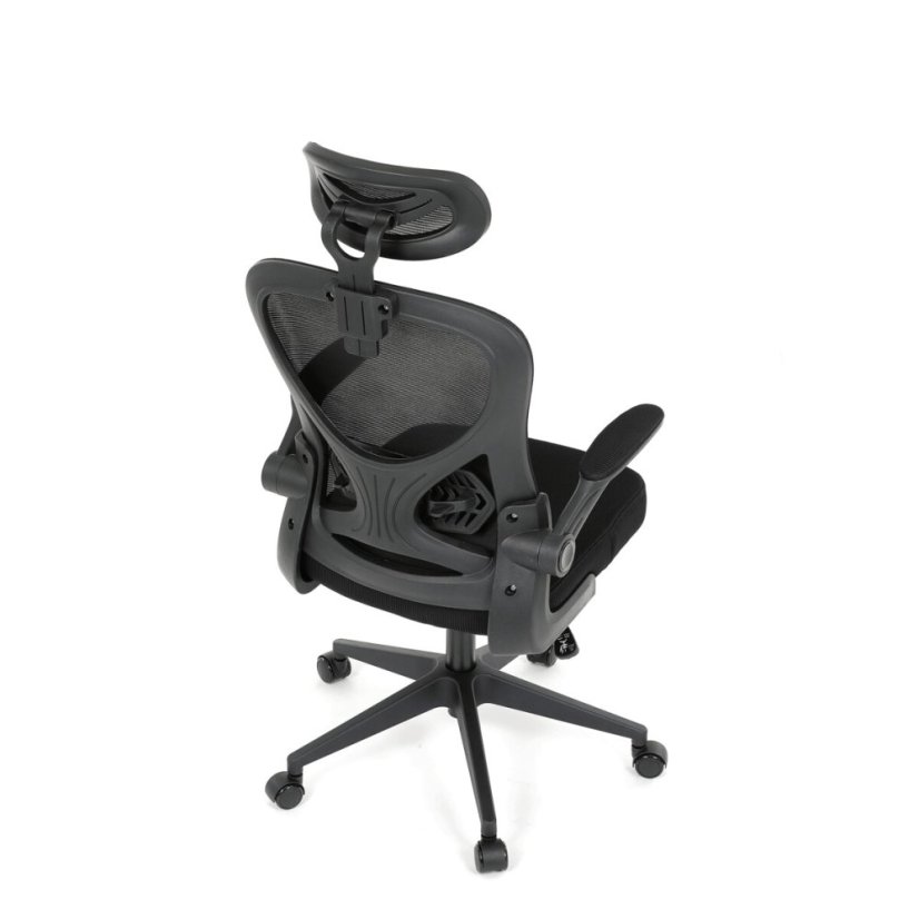 Kancelářská židle, houpací mechanismus, černá, KA-K2021 BK