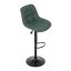 Barová židle, zelená, látka,AUB-V3066 GRN3