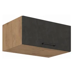 Horní skříňka, VEGA 80 Nagu-36 1F, dub lancelot / šedá matná (80 x 36) cm