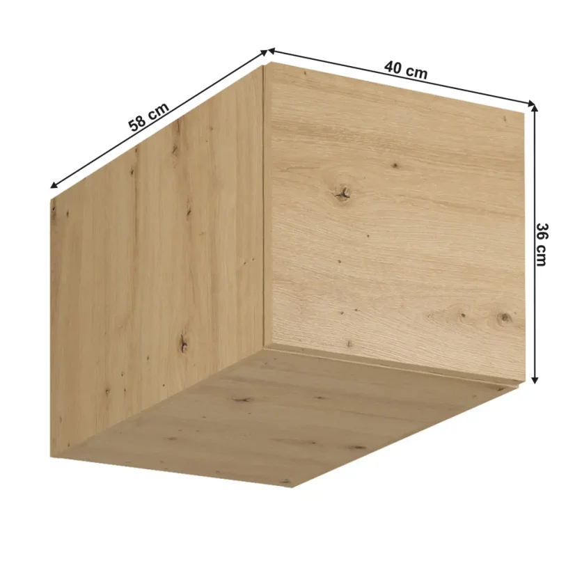 Horní skříňka, dub artisan, LANGEN N40