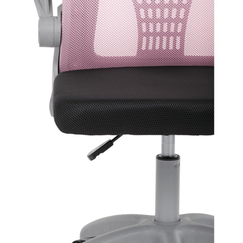 Dětská židle, výškově nastavitelná, růžová síťovina, KA-K2008 PINK