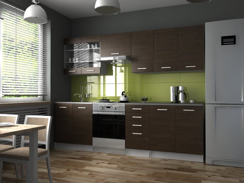 Kuchyňská linka PALERMO 260/200 wenge