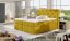 Kontinentální postel Boxspring CALVIN žlutá - Vyberte rozměry: 160 x 200 cm