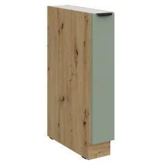 Spodní skříňka s výsuvným košem, aquamarine/dub artisan, ARSANY 15 D CARGO BB