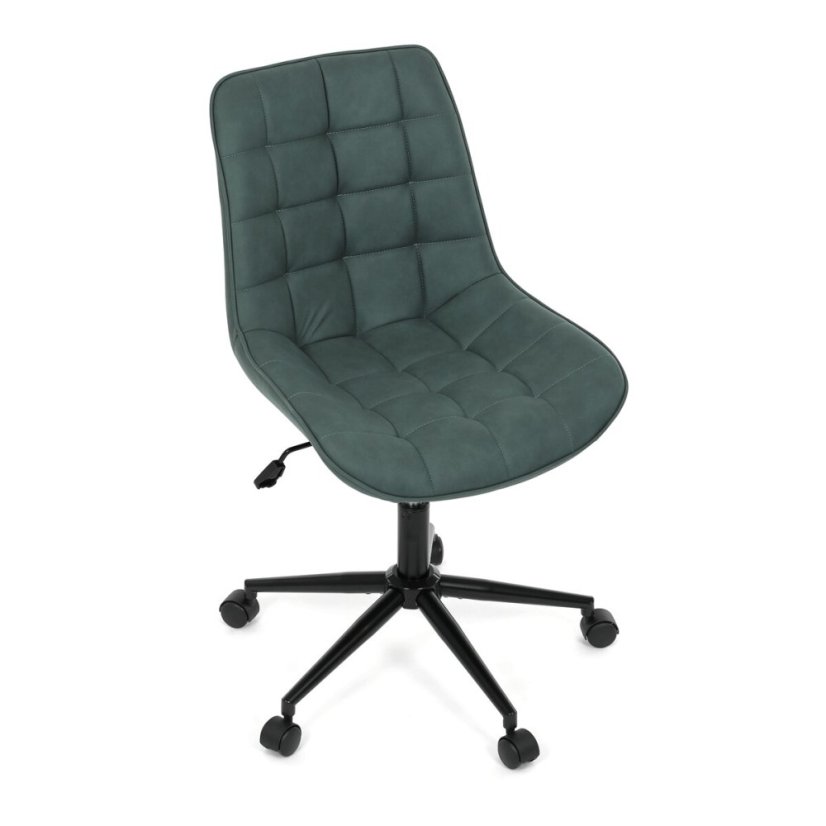 Pracovní židle, výškově nastavitelná, zelená látka, KA-V3120 GRN3
