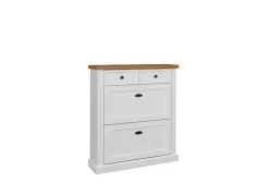 Skříňka na boty GALINEO 01 – dub přírodní (97,5 x 110) cm – 2 dveře bez nároku na místo při otevírání
