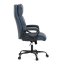 Kancelářské křeslo, houpací mechanismus, modrá ekokůže, KA-Y346 BLUE
