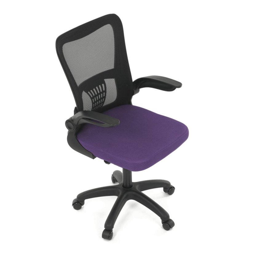 Dětská židle, houpací mechanismus, fialová síťovina, KA-K2006 PUR