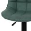 Barová židle, zelená, látka,AUB-V3066 GRN3