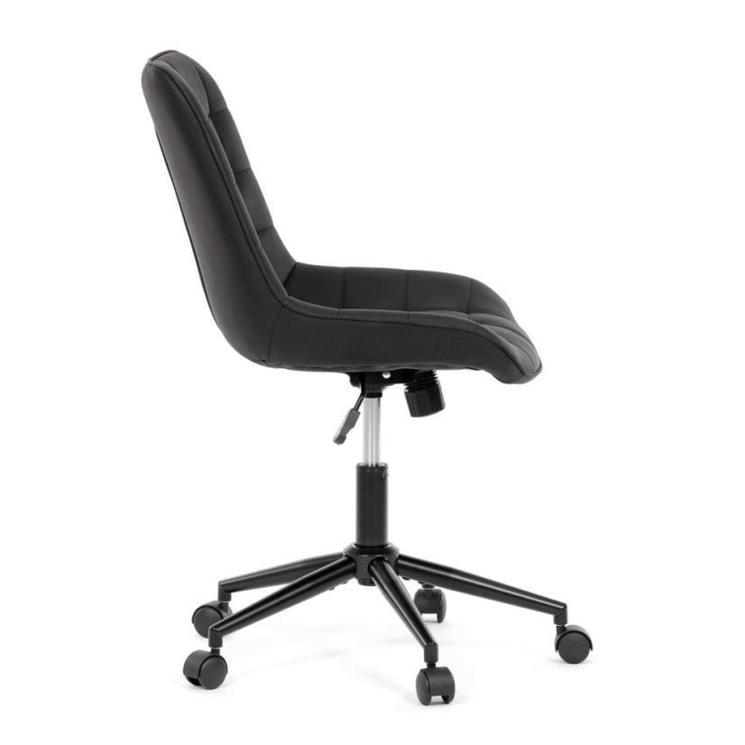 Pracovní židle, výškově nastavitelná, černá látka, KA-V3120 BK3