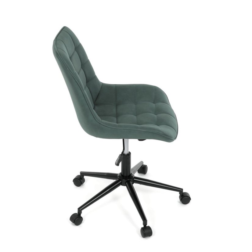 Pracovní židle, výškově nastavitelná, zelená látka, KA-V3120 GRN3