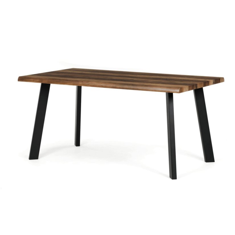 Jídelní stůl 160x90cm, mdf, šedý dub, HT-F4516 GREY - Barva (vyberte): hnědá#eup349730euv3