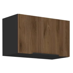 Horní skříňka MENZO 60 GU-36 1F, ořech okapi/černá (60 x 36) cm