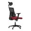 Kancelářská židle, houpací mechanismus, červená síťovina, KA-B1025 BOR