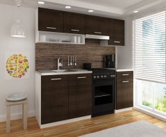 Kuchyňská linka LUSSI II 180x120 wenge