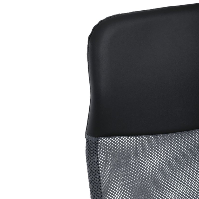 Kancelářská židle, houpací mechanismus, šedá síťovina, KA-E305 GREY