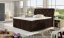 Kontinentální postel Boxspring CALVIN hnědá - Vyberte rozměry: 180 x 200 cm