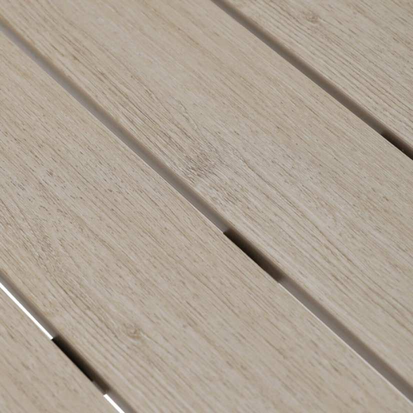 Zahradní stůl 160x90cm, hliník, polywood, černá, AZT-S1514 BK