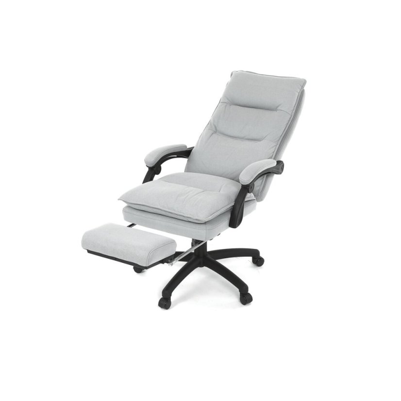 Kancelářské křeslo, synchronní mechanismus, stříbrná látka, KA-Y350 SIL