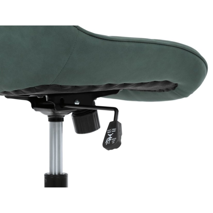 Pracovní židle, výškově nastavitelná, zelená látka, KA-V3120 GRN3