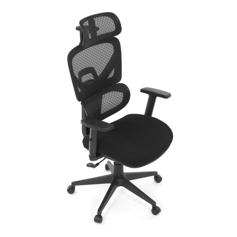 Kancelářská židle, synchronní mechanismus, černá látka, KA-Q8203 BK