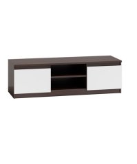 RTV stolek FLOWE 120 wenge/bílá