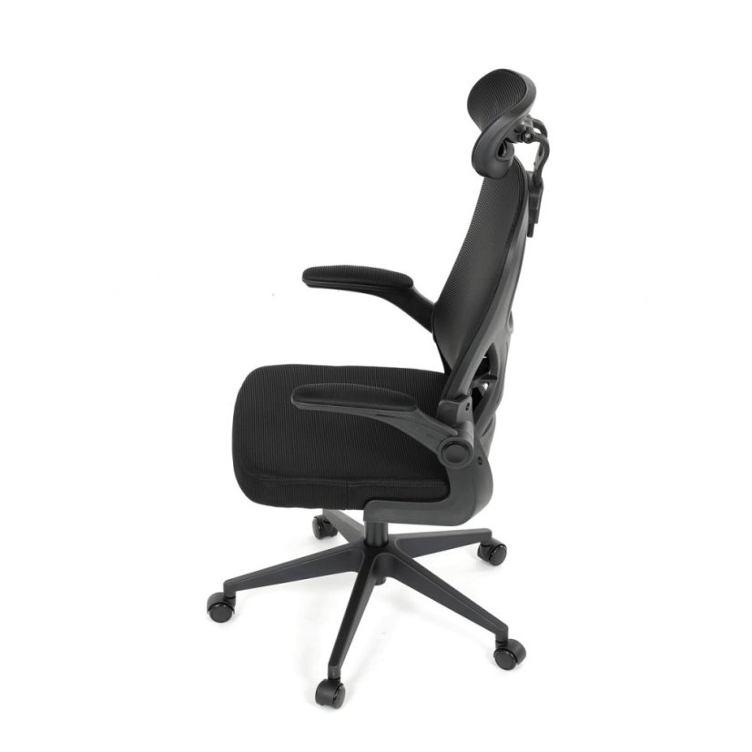Kancelářská židle, houpací mechanismus, černá, KA-K2021 BK