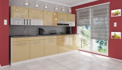 Kuchyňská linka DIAMOND 260/260 cappuccino lesk