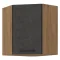Horní skříňka, šedá matná/dub lancelot, VEGA 58x58 GN-72 1F