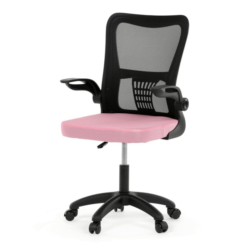 Dětská židle, houpací mechanismus, růžová síťovina, KA-K2006 PINK