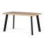 Jídelní stůl 140x80cm, mdf, šedý dub, HT-F4514 GREY - Barva (vyberte): hnědá#eup349729euv2