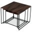 Konferenční stolek 60x60x51cm, mdf, ořech, AF-3008 WAL - Barva: Ořech#eup349255euv1