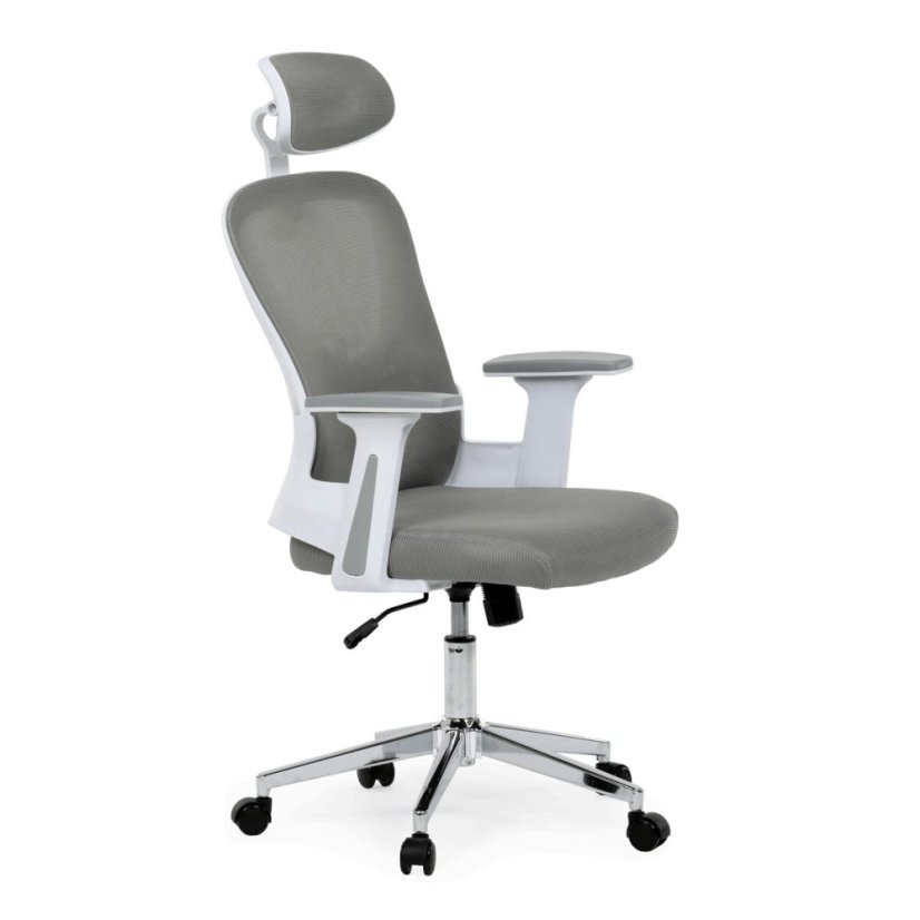 Kancelářská židle, houpací mechanismus, šedá, KA-K2031 GREY