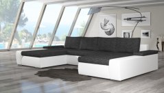 Rozkládací rohová sedačka MARIO melírovaná