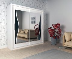Šatní skříň BUKET 180 bílá