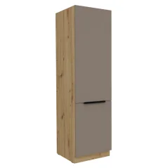 Vysoká skříňka FRISBO 60 DK-210 2F, sandgrau/dub artisan (60 x 210) cm